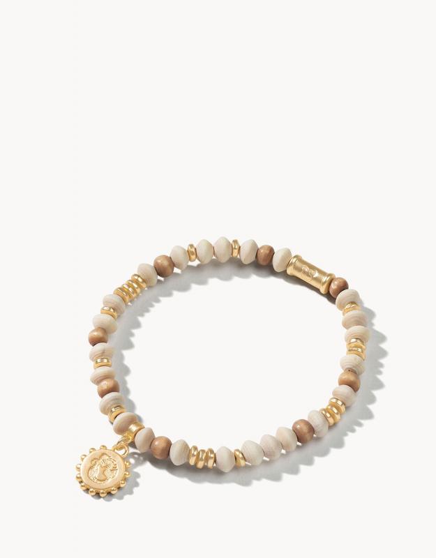 Spartina 449 Wood Bead Stretch Bracelet
