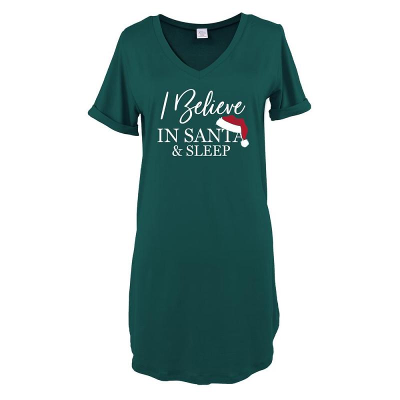 Hello Mello Sleep Shirt - I Believe In Santa and Sleep
