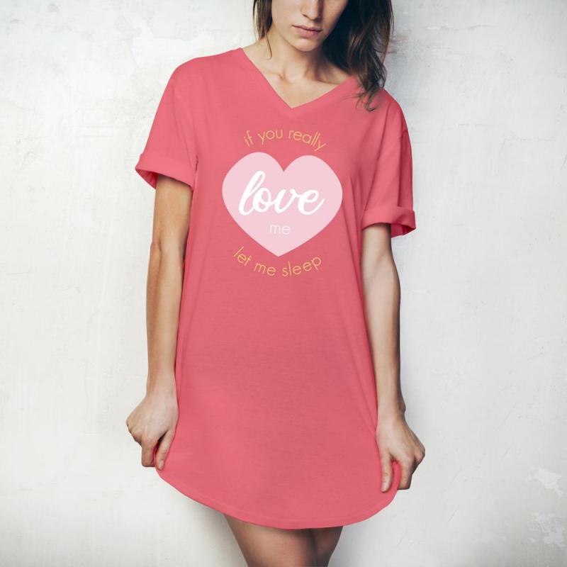 Hello Mello Pajama Shirt - If You Really Love Me, Let Me Sleep