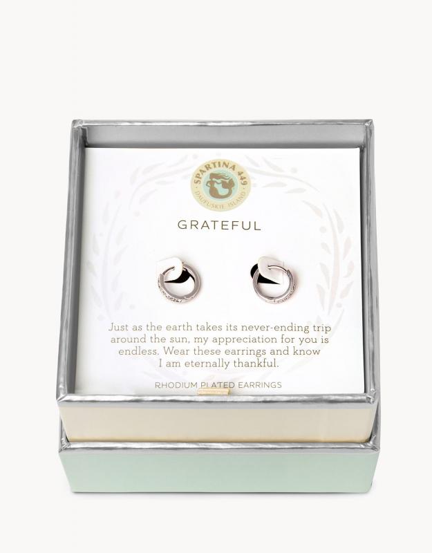 Spartina 449 Mini Hoop Earrings - Grateful