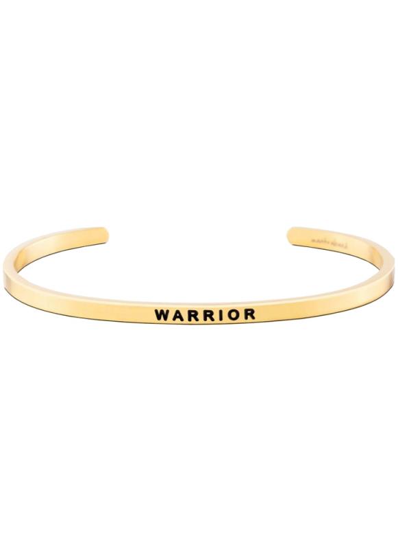MantraBand Cuff Bracelet - Warrior (Gold)