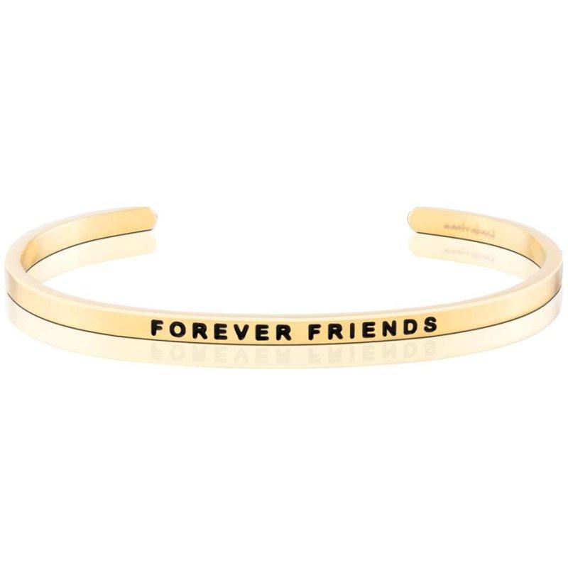 MantraBand Cuff Bracelet - Forever Friends (Gold)