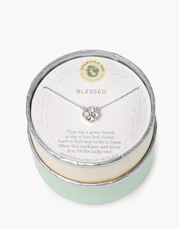Spartina 449 Necklace - Blessed (Clear)