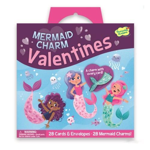 Mermaid Charm Valentines - Pack of 28