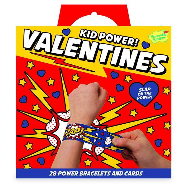 Kid Power Valentines - 28 Slap Bracelets and Cards
