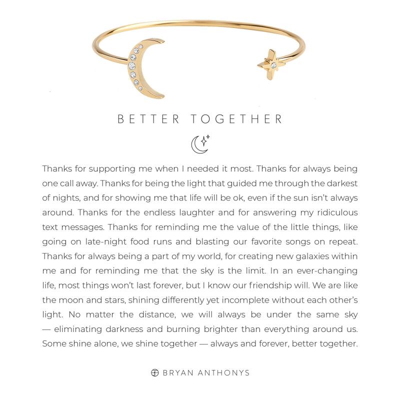 Bryan Anthonys Better Together Friendship Cuff (Gold)