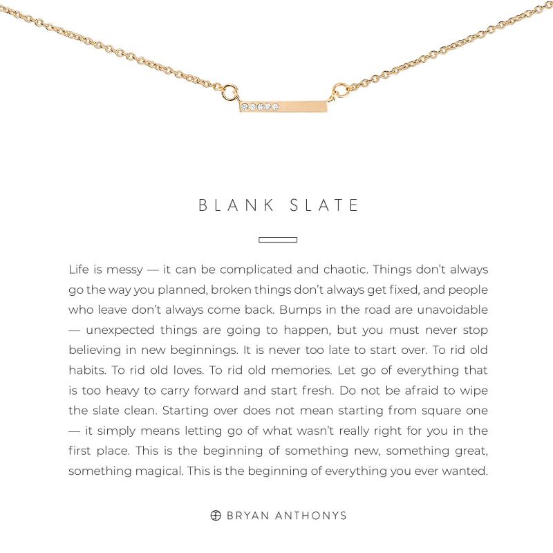 Bryan Anthonys Necklace - Blank Slate (Gold)