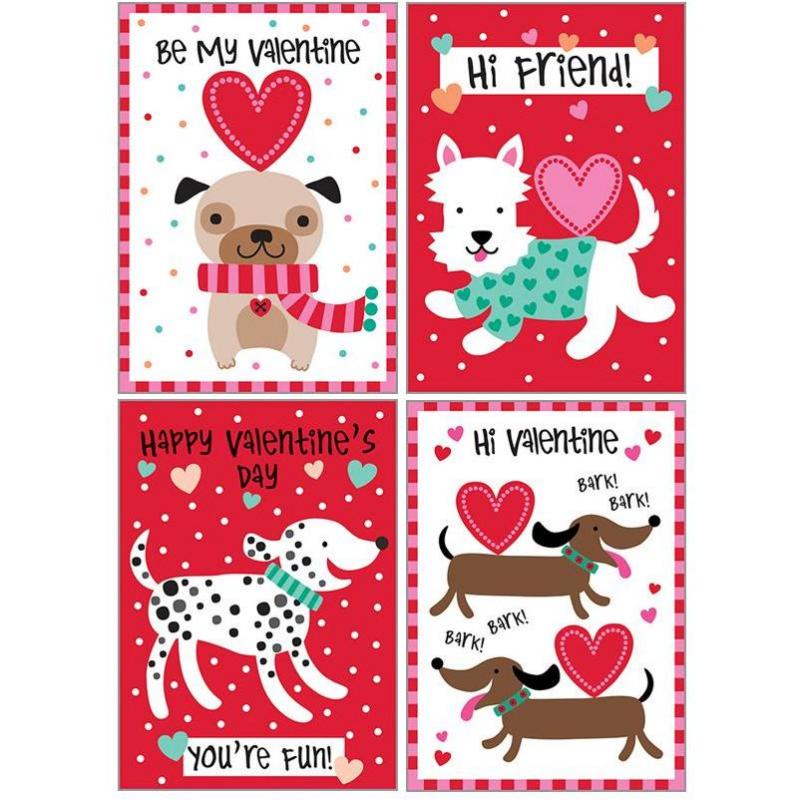 Kids Valentine Pack - Dogs and Hearts