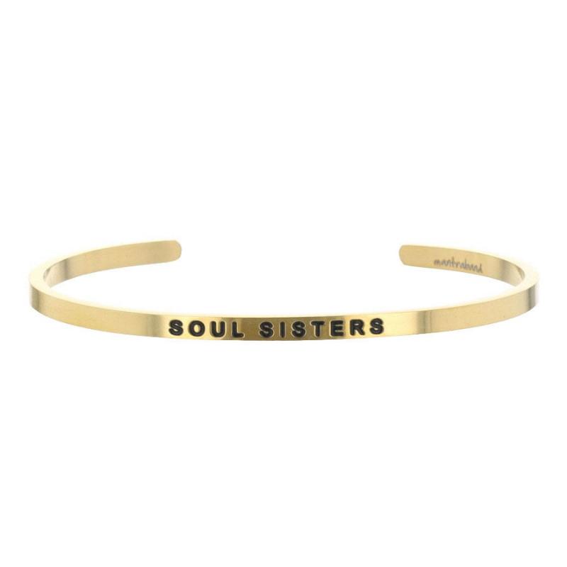 MantraBand Cuff Bracelet - Soul Sisters (Gold)