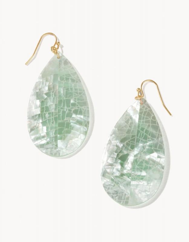 Spartina 449 Crushed Pearl Teardrop Earrings