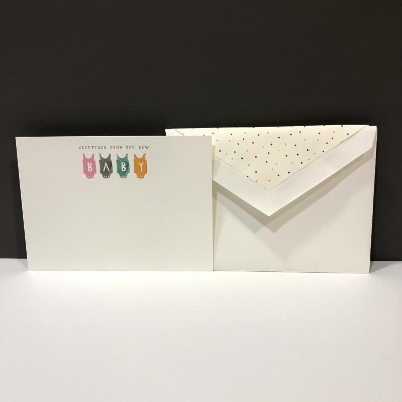 Thank You Folding Notes - Baby Bibs (10 ct)