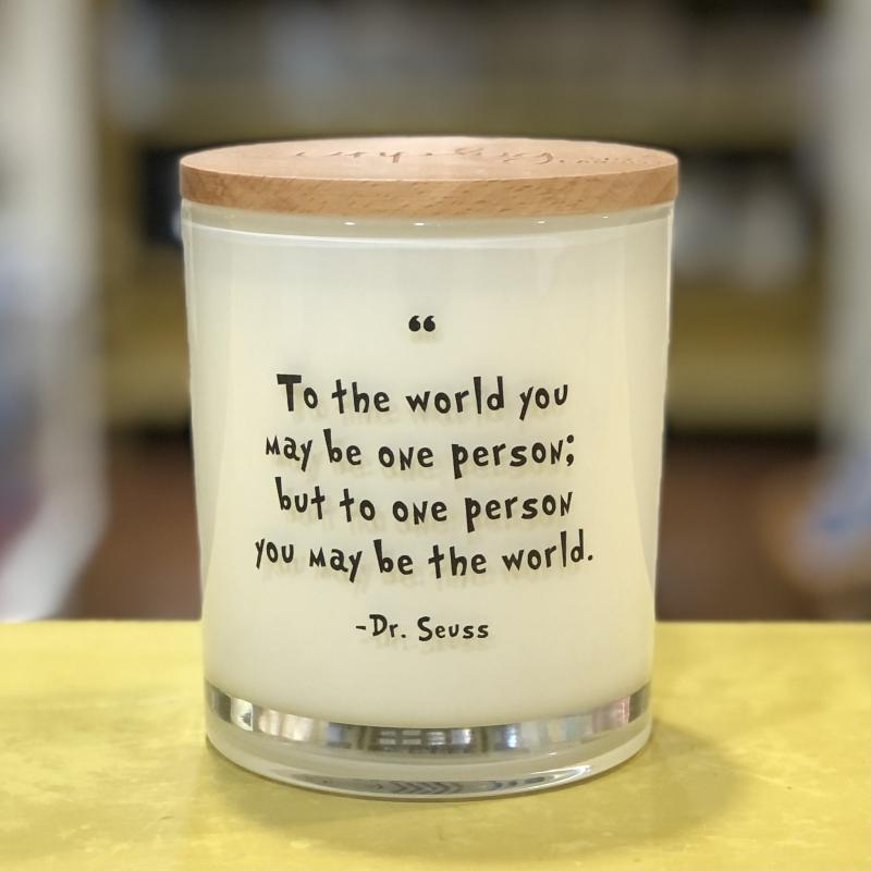 Dr. Suess Quote Soy Candle (Teakwood & Tobacco)