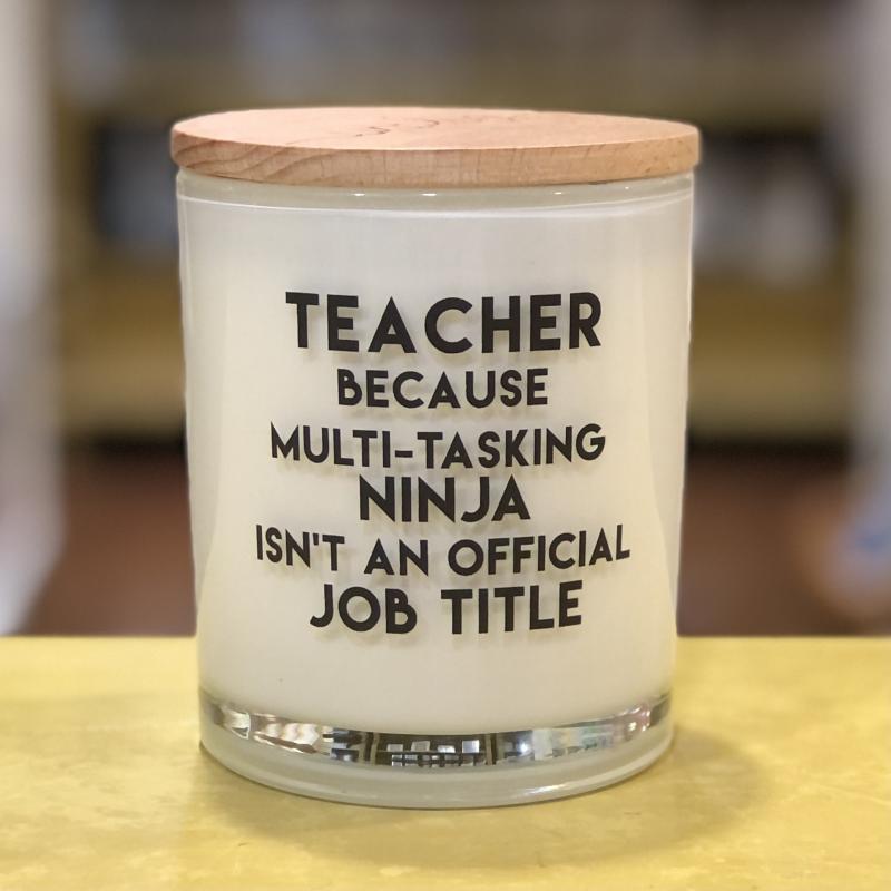 Teacher Job Title Soy Candle (Apples & Maple Bourbon)