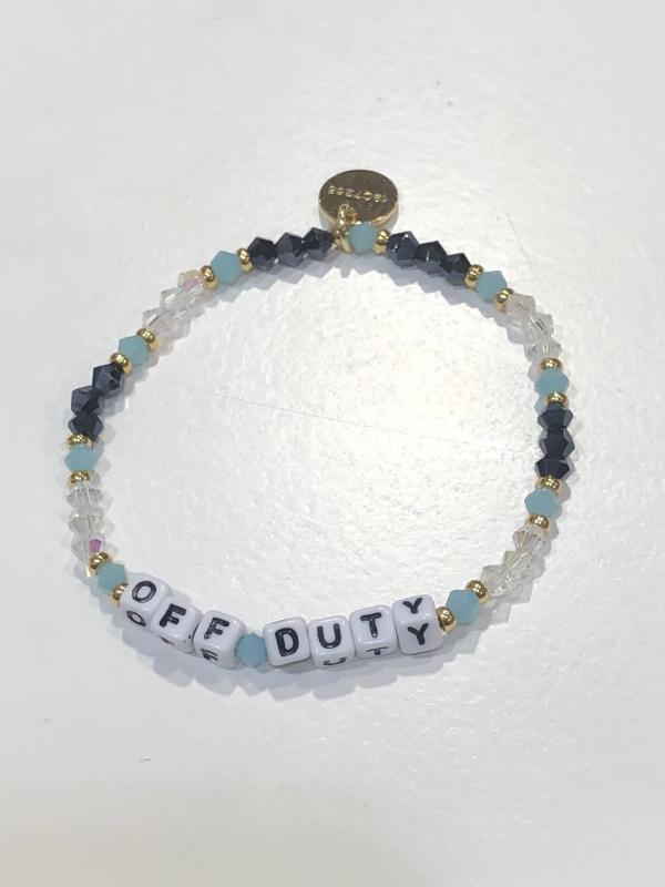 Little Words Project Bracelet - Off Duty (White Letters)