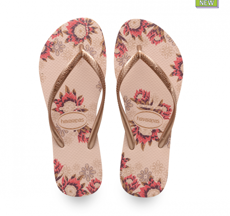 Havaianas Women's Ballet Rose Floral Flip Flops