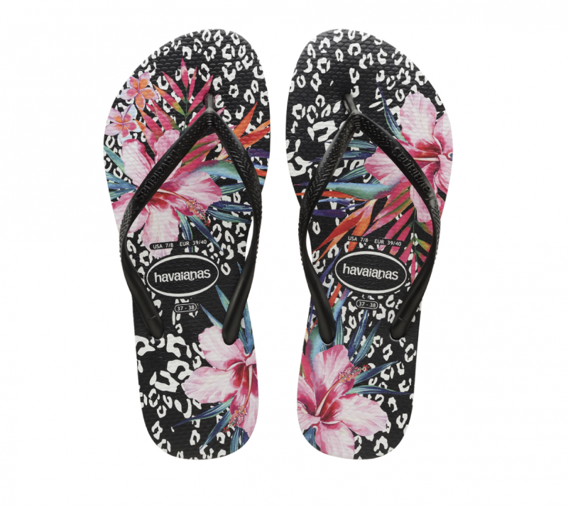 Havaianas Women's Slim Animal Floral Print Flip-Flops
