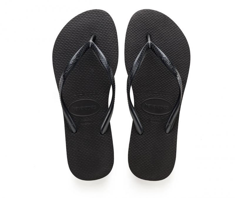 Havaianas Women's Solid Black Flip Flops