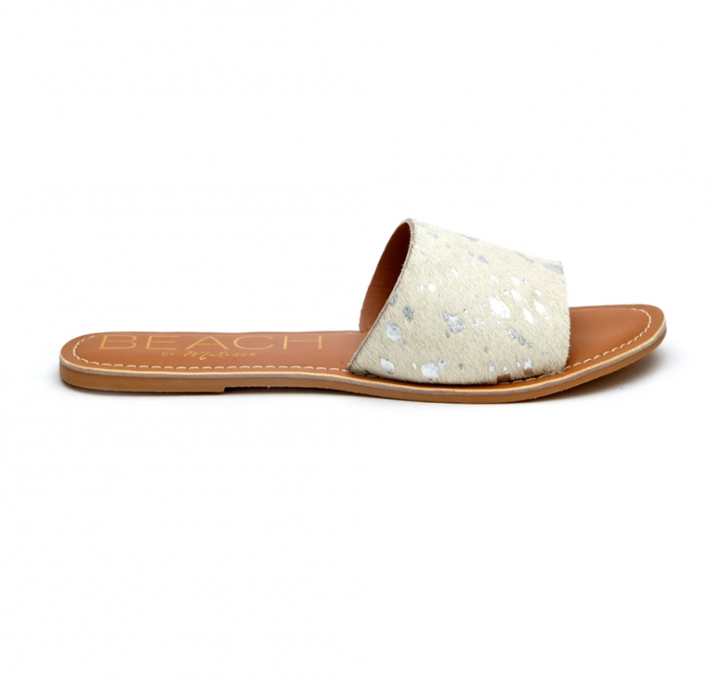 BEACH by Matisse Cabana Slide Sandal - Silver Spot