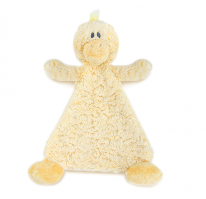 Demdaco Cozies Rattle Blankie - Daddles Duck