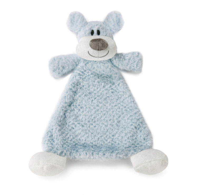 Demdaco Cozies Rattle Blankie - Damien Dog