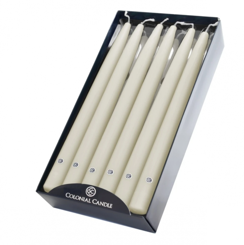 12 Inch Ivory Handipt Candles