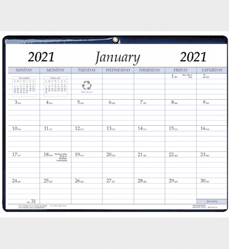Payne Publishers 2021 Monthly Vinyl Calendar Pad