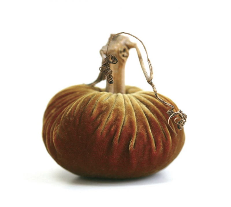 Velvet Plush Pumpkin - Curry