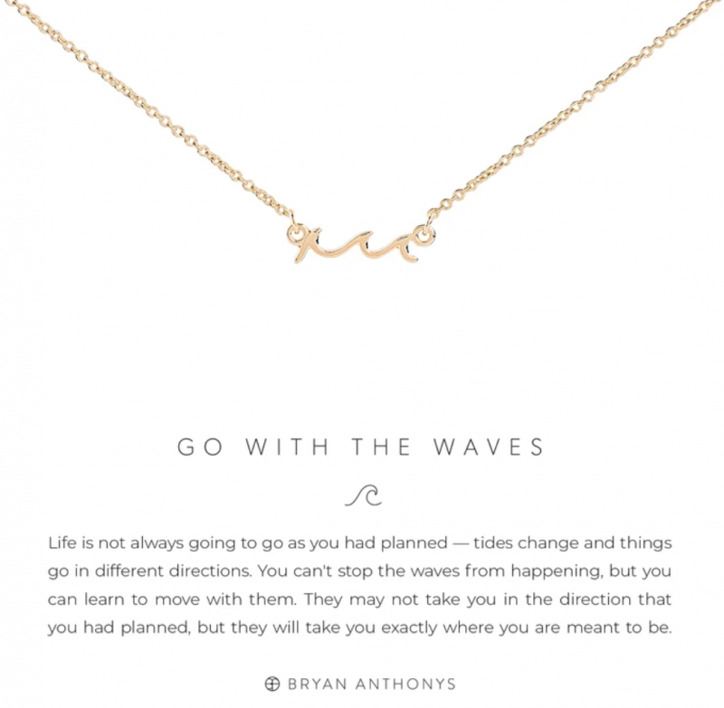 Bryan Anthonys Necklace - Go With The Waves (Gold)