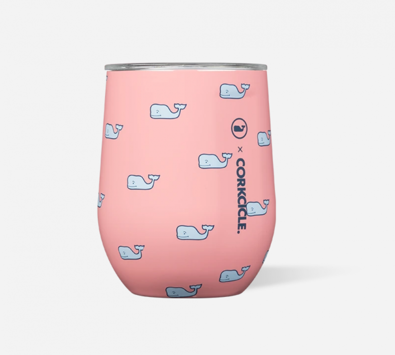 12 oz Stemless Wine Tumbler - Whales Repeat
