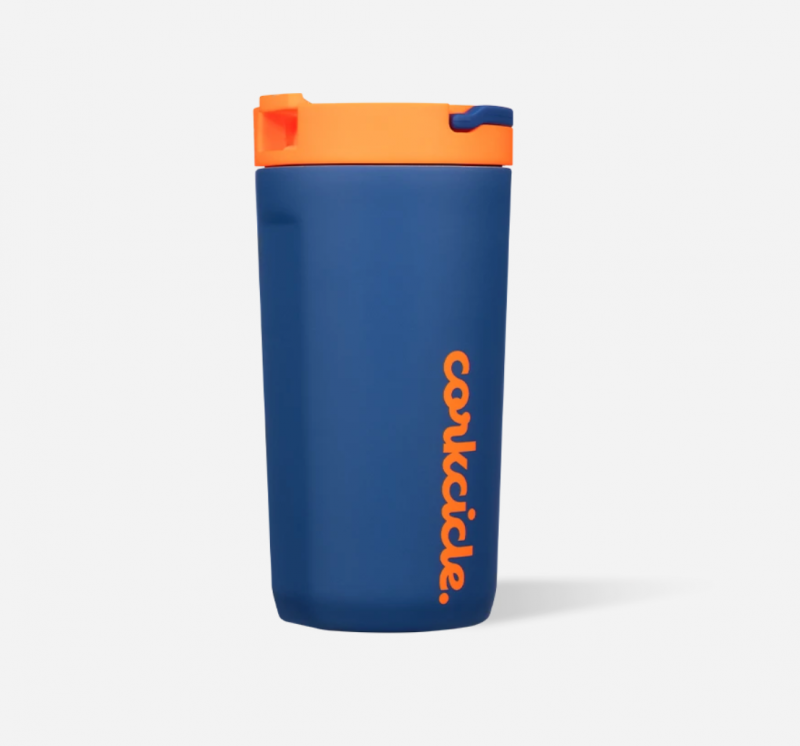 12 oz Kid's Cup - Electric Navy/Orange