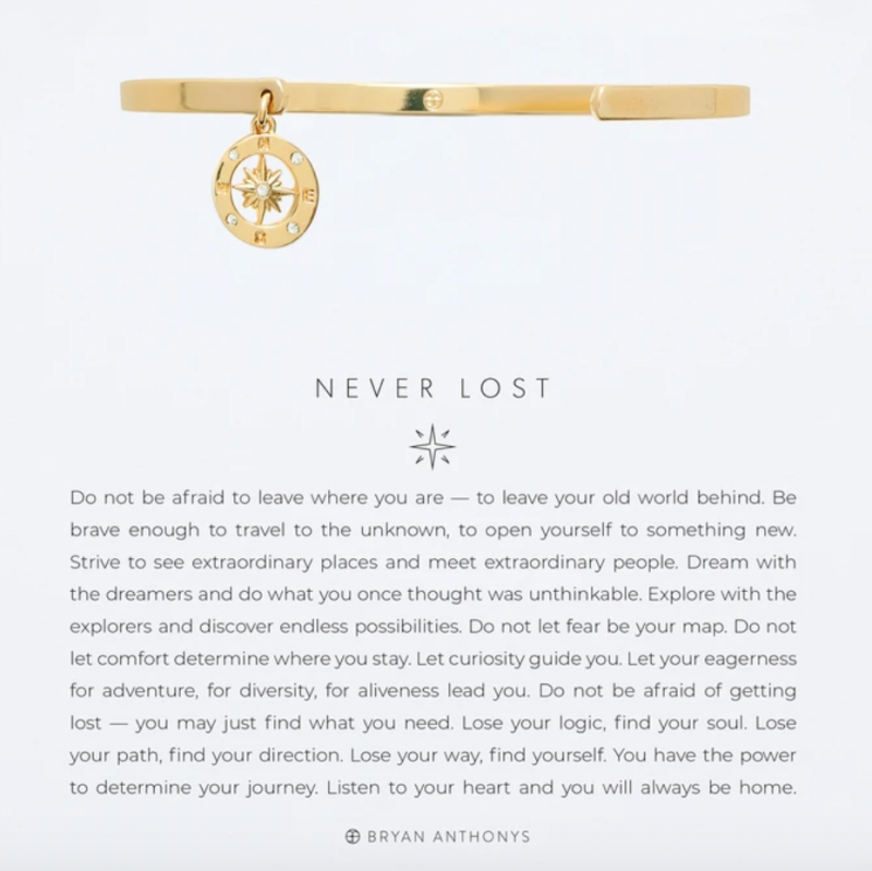Bryan Anthonys Charm Cuff - Never Lost (Gold)