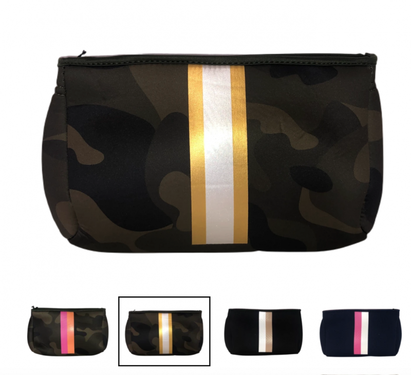 Ahdorned Neoprene Pouch - Camo/Gold/White