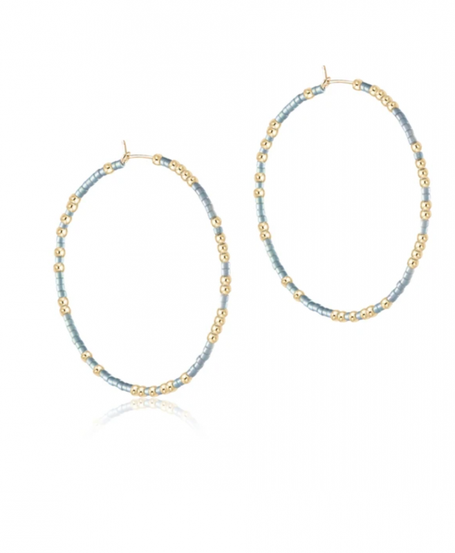 enewton Hope Unwritten Hoop Earrings - Dusty Blue