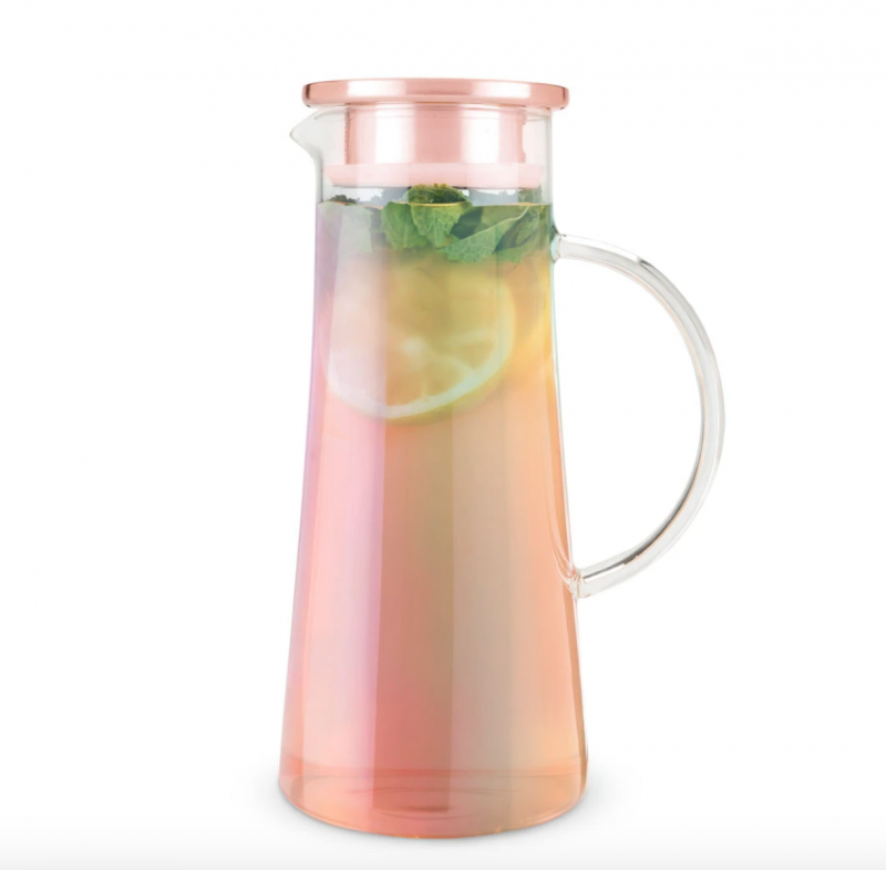 Iridescent Glass Iced Tea Carafe