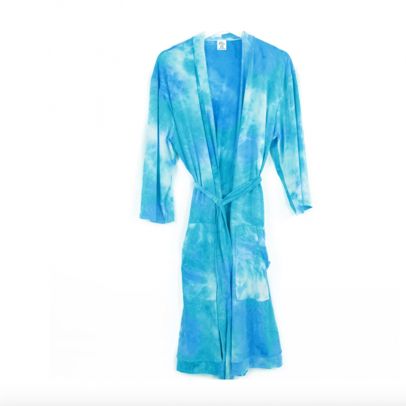 Dyes The Limit Lounge Robe - Aqua
