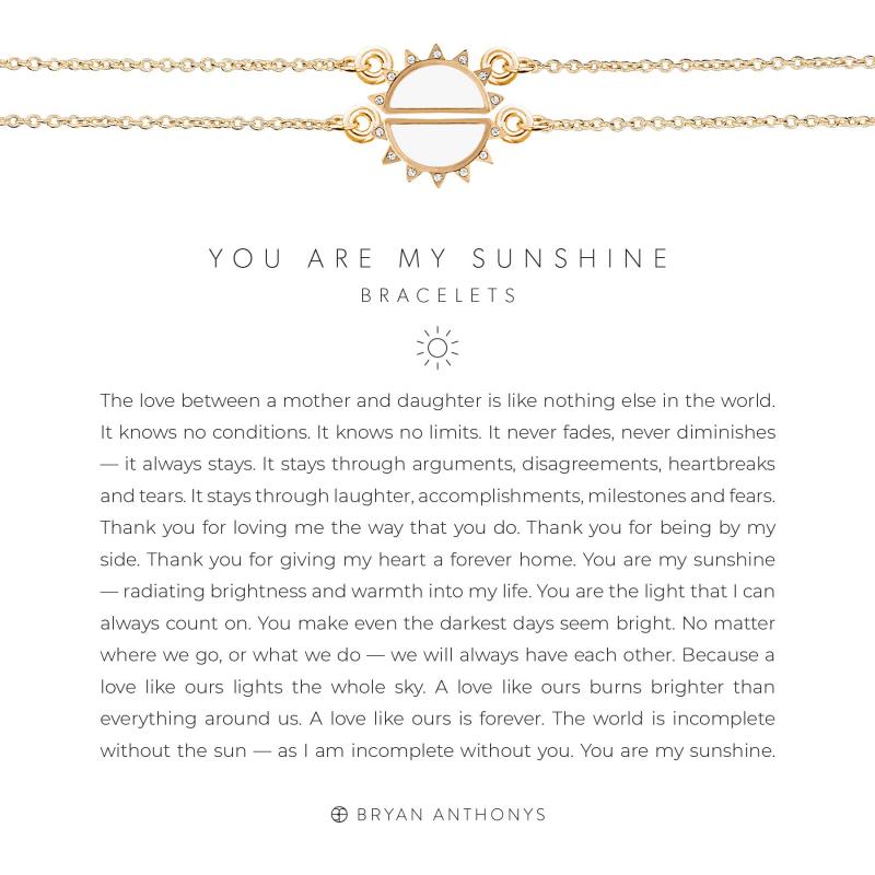 Bryan Anthonys You Are My Sunshine Bracelets (Gold)