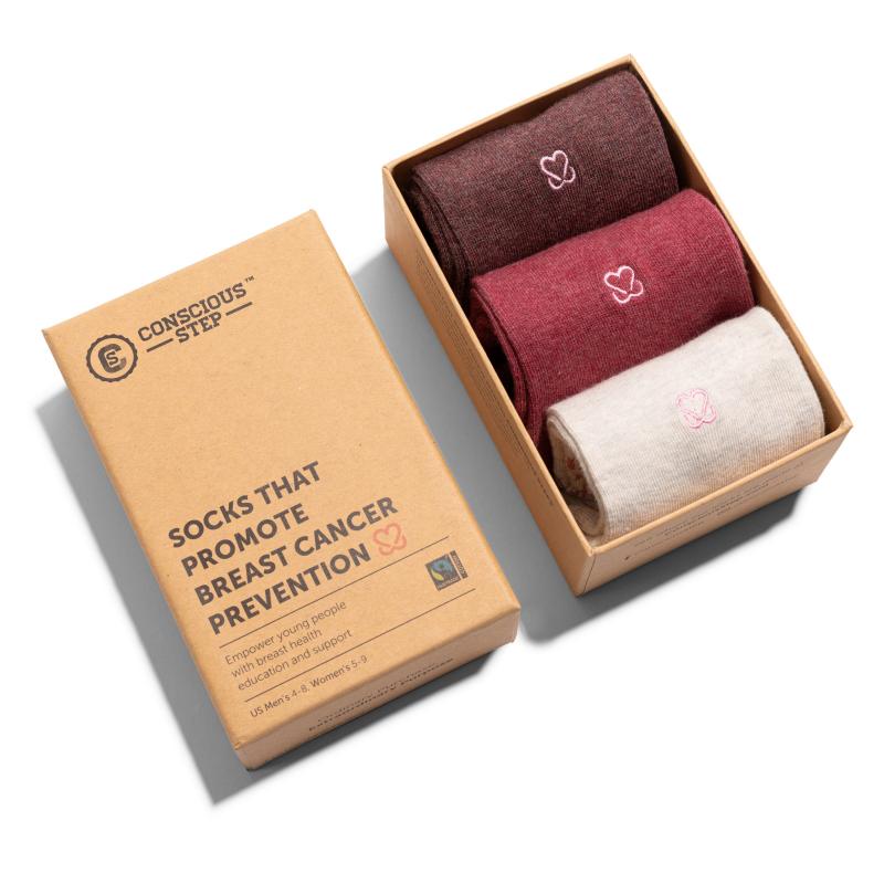 Socks That Prevent Breast Cancer - Gift Box