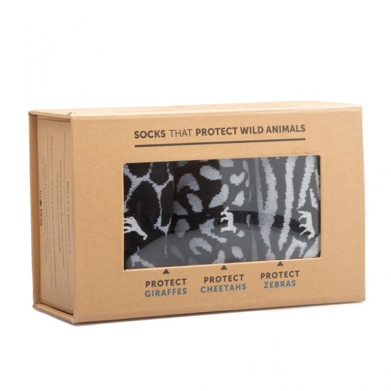 Socks That Protect Wild Animals (Gift Box - Set of 3 Pairs)