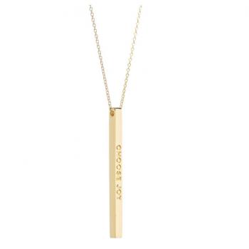 MantraBand Necklace - Choose Joy (Gold)