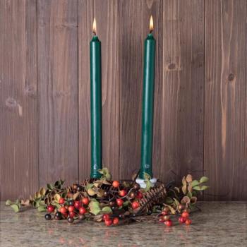12 Inch Evergreen Classic Taper Candle
