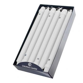 12 Inch White Classic Candles