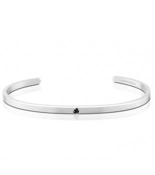 MantraBand Cuff Bracelet - Om (Silver)
