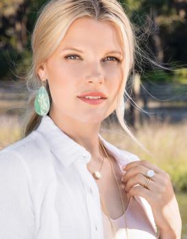 Spartina 449 Crushed Pearl Teardrop Earrings