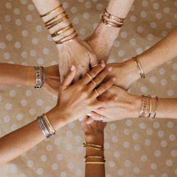 MantraBand Cuff Bracelet - Blessed (Gold)