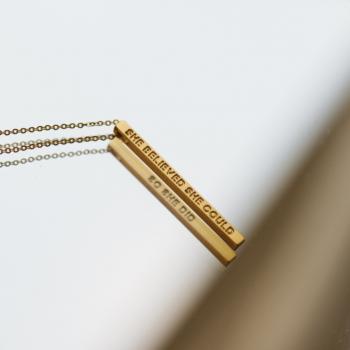 MantraBand Necklace - Choose Joy (Gold)
