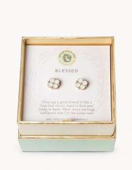Spartina 449 Stud Earrings - Blessed (Clear)