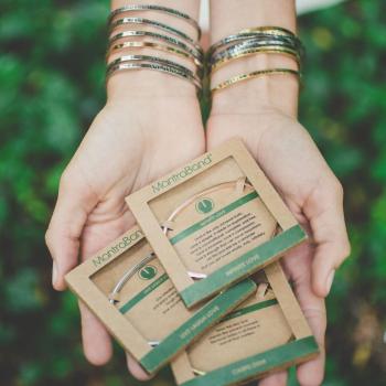MantraBand Cuff Bracelet - Be Still (Gold)