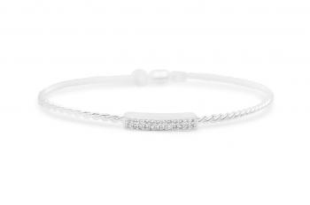 Stia Pavé Double Bar Bracelet