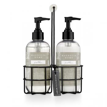 Magnolia Home Sink Caddy Soap and Lotion Set - Gather