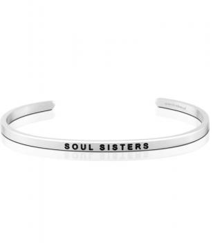 MantraBand Cuff Bracelet - Soul Sisters (Silver)